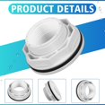 4 Pcs SP1023 1 1/2 Inch Above Ground Pool Inlet Return Fitting with