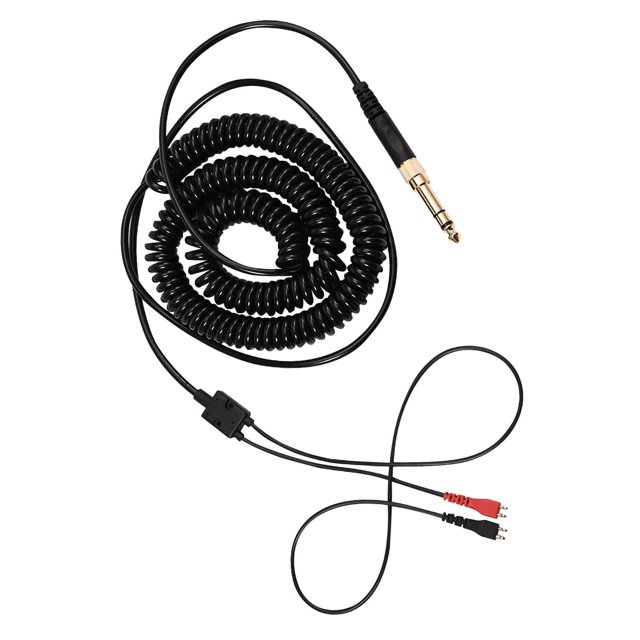 Cable Espiral de Resorte de Repuestro Parauriculares HD - Transmisión de Audio de Alta Definición, Cable en Espiral de 2 M Estríable Hasta 6 M - Conceptores en Cobre