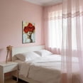 thumbnail image 4 of ZHONGYUTONG Gold and Gray Red Floral Wall Decor Abstract Blooming Flowers Picture Prints Abstract Women Canvas Neutral Art Poster Paintings for Girl Bedroom Bathroom (12.00" x 18.00"), 4 of 5