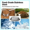 thumbnail image 5 of PetYupp Stainless Steel Dog Bowl with Non-Skid Base – 64 oz Dishwasher Safe Food & Water Steel Bowl, 5 of 6