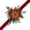 A, variant on Christmas Curtain Tieback with Red Berries Pine Velvet Strap Flower Holdback, C