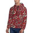 thumbnail image 3 of Salouo Snake Pattern Men's Fall Hoodie Sweatshirt,Sport Hoodie with Pockets for Men Pullover Casual Hooded Sweatshirt-4X-Large, 3 of 7