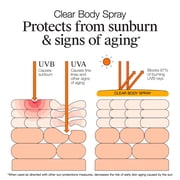 Neutrogena Clear Body SPF 50 Body Sunscreen Spray, Broad Spectrum, Non-Comedogenic, 5 oz