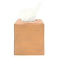 thumbnail image 3 of PILLOWPIA James Stonewashed Linen Tissue Box Holder, Fawn, Decorative Home Accessory, 4.5" L x 4.5" W x 5.5" H, 3 of 5