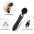 thumbnail image 6 of XBONP Handheld Massager Wand Dual Motors Vibrator Wand, Quiet & Waterproof, 18 Patterns for Tension Relief, Muscle, Back, Soreness Black, 6 of 7