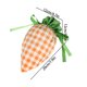 thumbnail image 3 of Personalized Easter Basket, Plush Carrot-Shaped Gift Bag with Drawstring Closure, Soft Fabric for Easter Or Party Favors, The Ideal Easter Gift (Multicolor C), 3 of 3