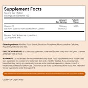 WeightWorld Vitamin D3 4000 IU (100mcg) for Bone Strength, Muscle Health & Immune Support | 400 Days Supply | Vegan D3 Vitamin (Cholecalciferol) from Lichen | 400 VIT D3 Tablets, Non-GMO, Gluten-Free