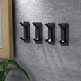 thumbnail image 3 of Needhep Over The Door Double Hanger Hooks Multiple Uses Seamless Hooks, Small Clear Heavy Duty Vacuum Suction Hooks Closet Hook Wall Mount For Kitchen, For Bedroom Dorm (Black), 3 of 7