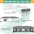 thumbnail image 5 of SANOPY 10' x 30' Commercial Instant Canopies Gazebo, Heavy Duty Pop Up Canopy with 4 Sandbags for Outdoor Market Activities, Gray, 5 of 9