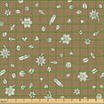 thumbnail image 2 of Ambesonne Cinnamon Fabric by the Yard Upholstery, Clove Vanilla Coffee Beans, 5 Yards, Cocoa and Pearl, 2 of 5