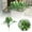 Green, variant on Faux Hosta Bushes Outdoor UV Resistant Artificial Shade Plants 19 Inch Large Fake Hosta Greenery for Garden Porch Decoration Lifelike Plastic Arrangement for Home Office Outdoor Decor