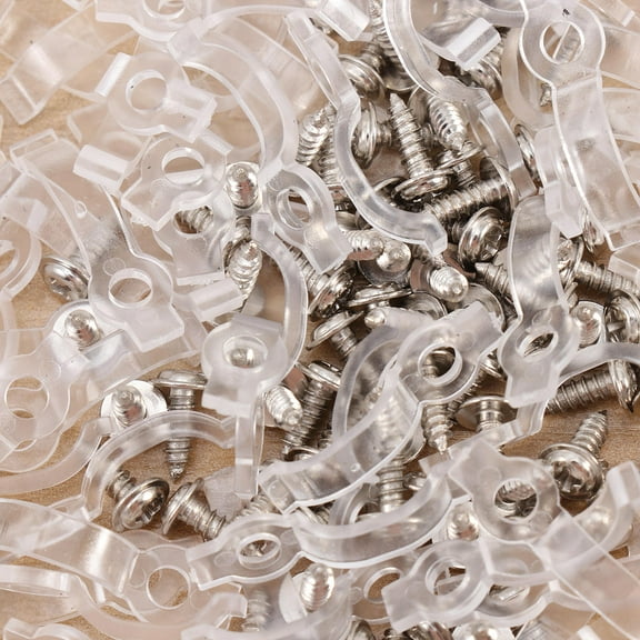 GOOHOCHY Led Light Fixer Plastic 200Pcs Transparent Homeowners