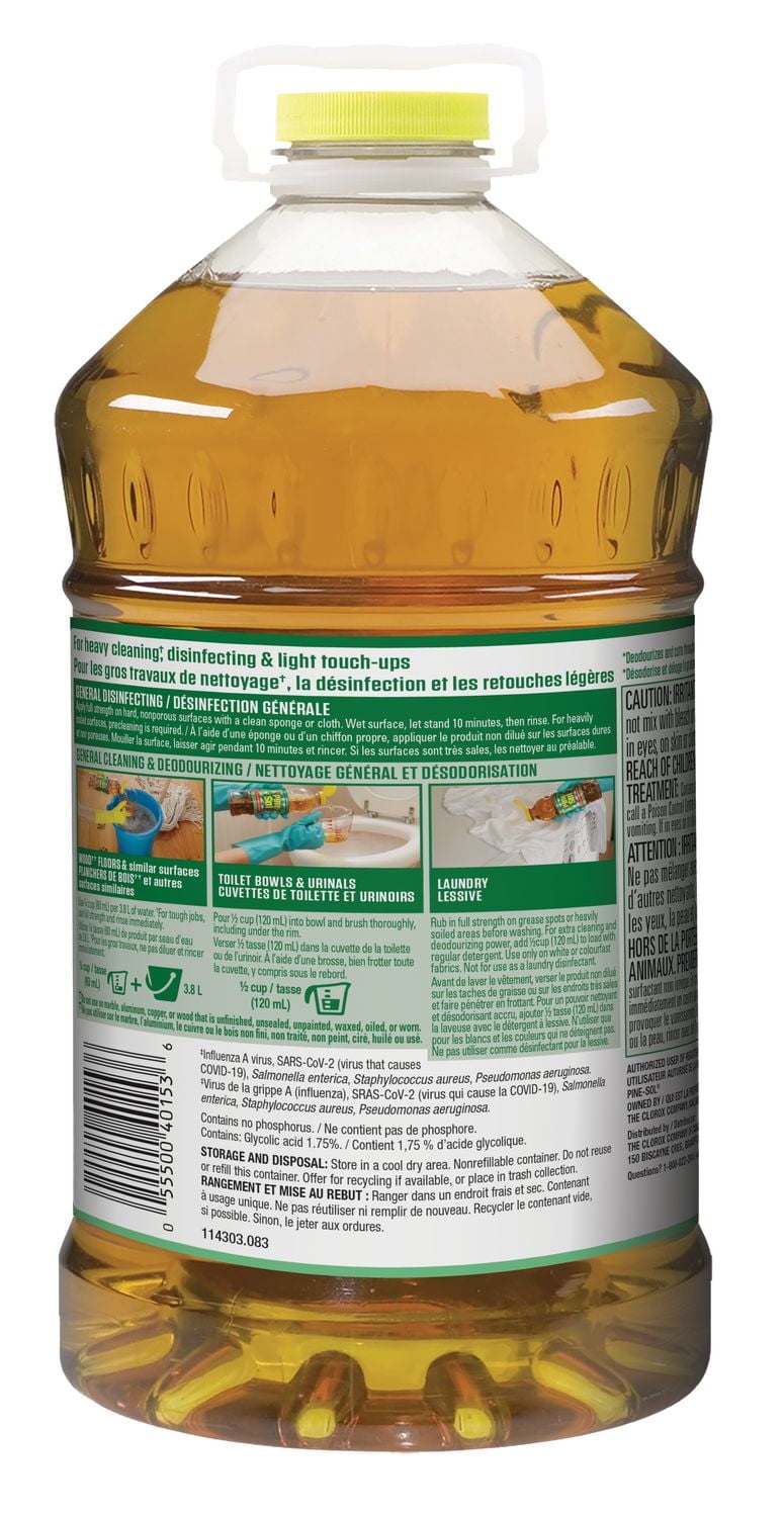 Pine-Sol Multi-Surface Cleaner, Original Scent, 4.25 L, Kills 99.9% of germs*