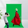 thumbnail image 2 of Mgaxud High-Density Polyester Green Screen for Photography and Video - Reusable, Machine Washable, Lightweight and Foldable Chromakeying Background Curtain Ideal for Portraits, 2 of 7