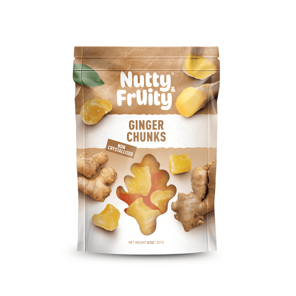 GINGER CHUNKS NAF BAG 8/8 OZ