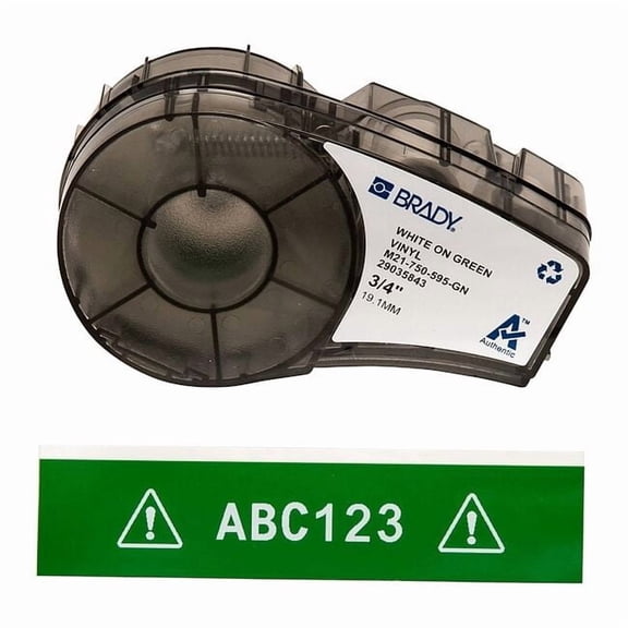 Green All Weather Vinyl Labels for Brady M210 and M211, 0.75in