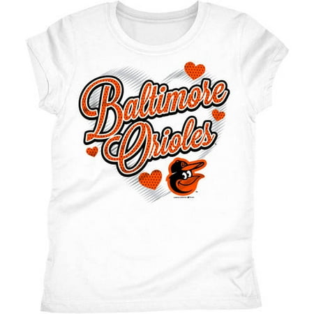 Baltimore Orioles Tee - Baltimore Orioles Girls Short Sleeve Graphic Tee