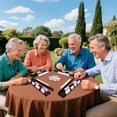 thumbnail image 5 of Upgraded Mahjong Racks with Pushers, Set of 4 Trays for American Mahjong Games, Wooden Holders for Mahjong, Dominoes & Mexican Train Game Nights (Includes Magnetically Attached Mahjong Pushers), 5 of 7