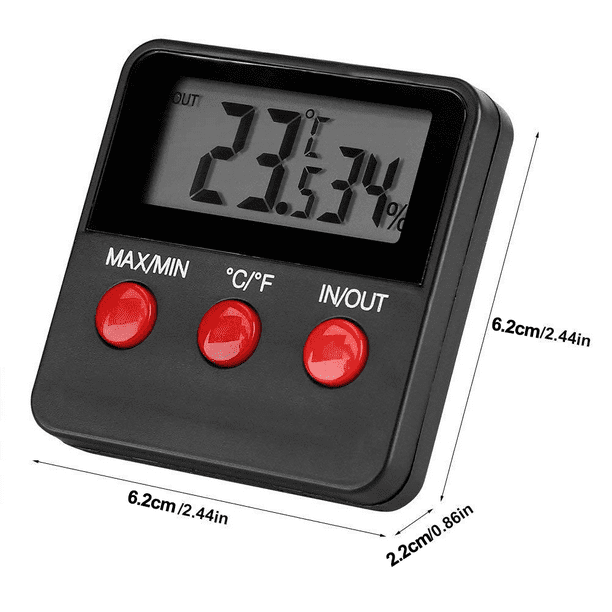 Reptile Thermometer Hygrometer Temperature Sensor Digital Meter for