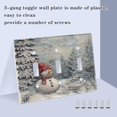 thumbnail image 4 of Switch Panel 4.48x6.37In Switch Plate Wall Panel Living Room Kitchen Bedroom Study Switch Panel Stylish Decoration Christmas Tree and Snowman, 4 of 8