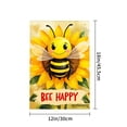 thumbnail image 4 of Amhnf Bee Happy Sunflower Garden Flag For Home Outdoor Garden Yard Decor 12x18 inch, 4 of 5
