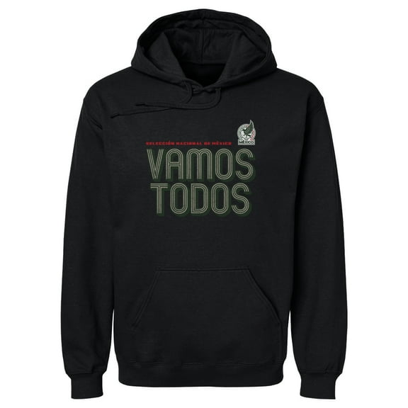 Men's 500 Level Black Mexico National Team Vamos Todos Inline Bold Pullover Hoodie