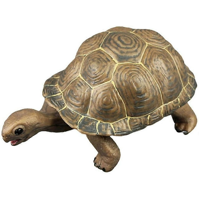 Plastic Turtle Model for Decor with Brown PVC Tortoise Educational Toy