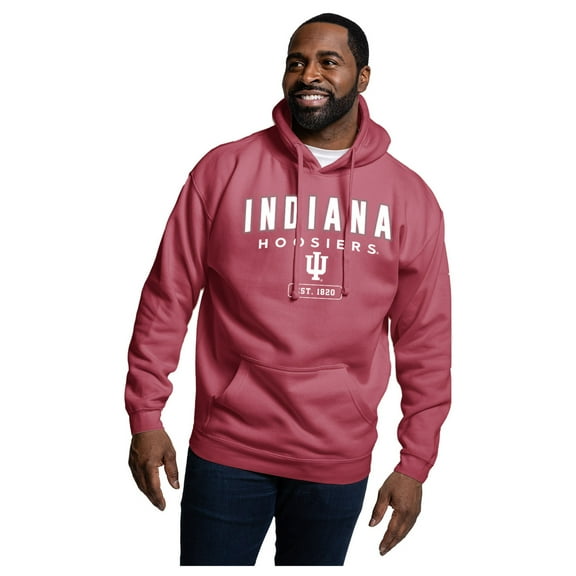 Men's League Collegiate Wear Crimson Indiana Hoosiers Essentials 2.0 Fleece Pullover Hoodie