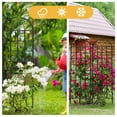 thumbnail image 3 of DWVO Metal Decorative Garden Fencing 4 Pack Black Trellis for Climbing Plants Vegetables Flower Plant Trellis for Outdoor Patio(19.7"×70.9"), 3 of 6