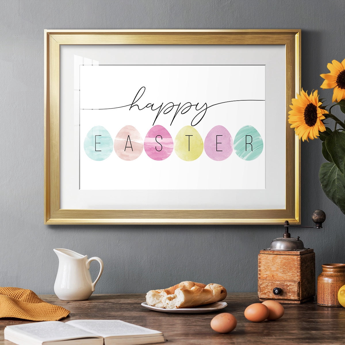 Happy Easter Premium Framed Print - Ready to Hang