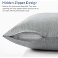 thumbnail image 6 of Aship Arc-Chill Cooling Pillow Cases, Q-Max >0.45 Jade-Infused Dual-Sided Summer Cooling Pillowcase, Smoother Skin & Frizz-Free Hair, Hidden Zipper, Machine Washable, King 20''x36'', 2 Pack Gray, 6 of 8