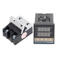 thumbnail image 2 of Juego de controlador de temperatura del termostato PID 0-400 ℃ Controlador de temperatura del termostato con termopar de relé 100-240V 40A, 2 of 5