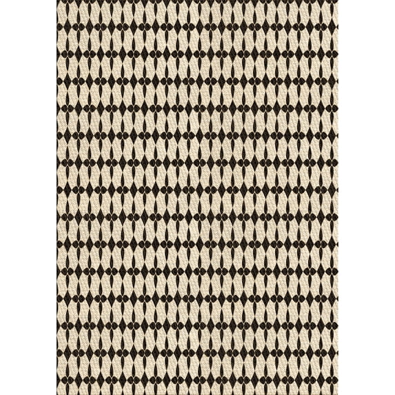 Ahgly Company Machine Washable Indoor Rectangle Transitional Vanilla Gold Area Rugs, 2' x 5'