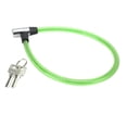 thumbnail image 3 of Bike Lock Cable, Bicycle Lock Cable Easy Operation Two Keys  For Motorcycle For Bike For Gate Green, 3 of 8