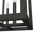 thumbnail image 5 of Hunter - Squire Manor 4-light Matte Black, Medium Size Pendant Light, Dimmable, Modern Style, Rectangle Shaped, for Bedrooms, Dining, Living Rooms - 19086, 5 of 9