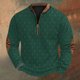 thumbnail image 1 of Blusas y camisas de manga larga con cuello redondo Sudadera con capucha de cuello redondo para hombre Jersey estampado Blusa de poliéster de manga larga para hombre, 1 of 4