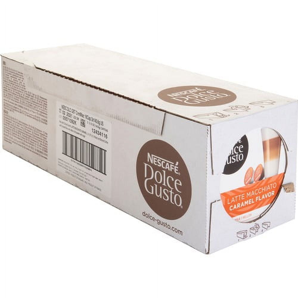 NESCAFE Dolce Gusto Coffee Pods, Latte Macchiato Coffee 16/Box 