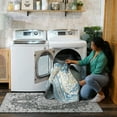 thumbnail image 4 of My Magic Carpet 3'x5' Machine Washable Non-Slip Kitchen Entryway Area Rug - Saraz Blue, 4 of 6