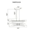 thumbnail image 5 of CWI Lighting Candora Integrated LED Brass Chandelier, 5 of 8