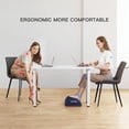 thumbnail image 4 of Foot Rest for Under Desk at Work, 2 Heights Adjustable Footrest with Height Memory Foam for Office, Home, Airplane, Travel - Office Desk Chair（Blue）, 4 of 8