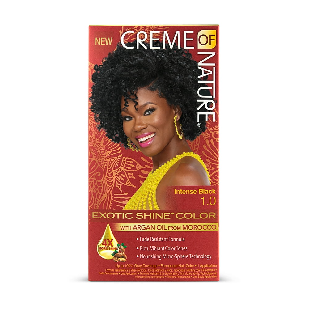 Creme of Nature Exotic Shine Color Intense Black 1.0 Permanent Hair