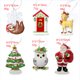 thumbnail image 3 of Fiudx Liquidación de ahorros de verano Colgante de decoración navideña de Papá Noel, artesanía de resina para el hogar, colgante de árbol de Navidad, 3 of 7