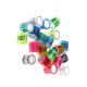 thumbnail image 2 of Anillos de patas de paloma de aluminio de 100 piezas, numerados de 8 mm, Multicolor Yuyangstore Anillos de pata de paloma de carreras, 2 of 3