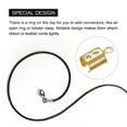 thumbnail image 4 of Fold Over Cord Ends, 6mm Inner Dia. Terminators Crimp Cap Clasp Tips Gold Tone, 30Pack, 4 of 6