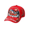 thumbnail image 3 of Basysin Christmas Printed Baseball Cap Adjustable Curved Hat Lightweight Breathable Casual Sun Hat Holiday Pattern Outdoor Headwear for Men Women Hat, 3 of 5