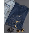 thumbnail image 3 of Mystical Snake In Space Shaped T-Shirt Women -Image by Shutterstock, Female XX-Large, 3 of 4