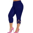 thumbnail image 2 of KVMeteor Women's Plus Size Sport Leggings Fitness Yoga Gym Workout Stretch Capri Pants, 2 of 3
