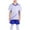 White, variant on CYRBOKO Boys Athletic Outfit Sets, Short Sleeve Training Elastic Waist Quick-dry Sports Suit Yellow Size 10-12 T