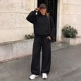 thumbnail image 4 of SUNBS 2 Piece Outfit for Women Lounge Sets Oversized Hoodie Wide Leg Pants Casual Fall Loungewear Sweatsuit, 4 of 9
