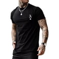 thumbnail image 1 of Playera De Hombre Patrón A Manga Corta Deportiva Tenis Top, 1 of 8